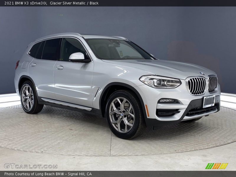 Glacier Silver Metallic / Black 2021 BMW X3 sDrive30i