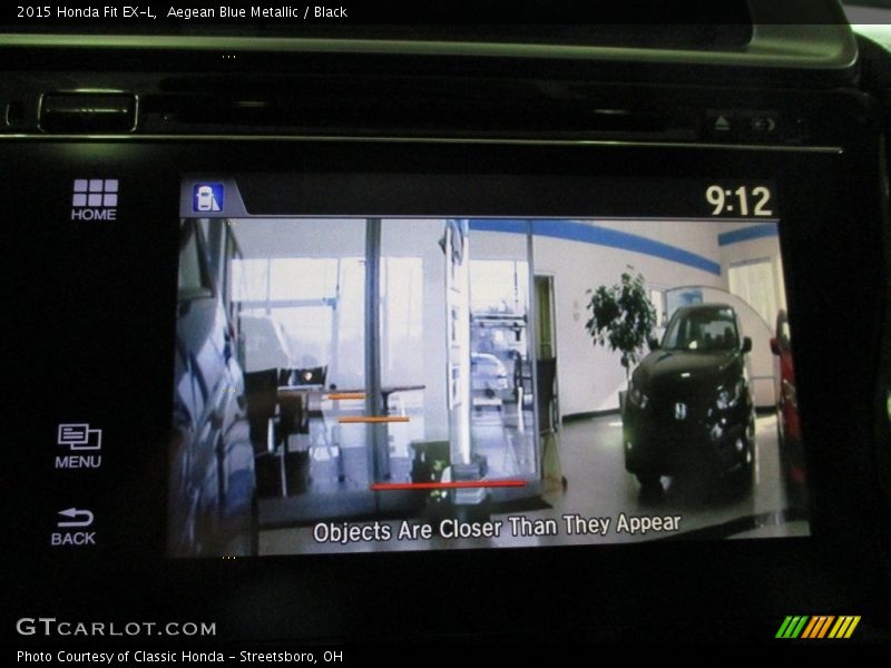 Aegean Blue Metallic / Black 2015 Honda Fit EX-L
