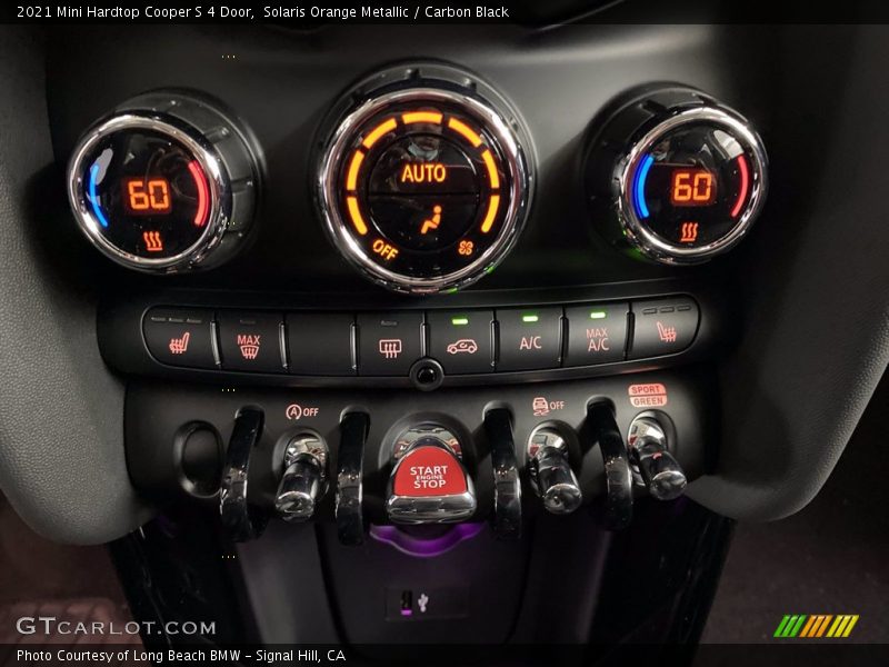 Solaris Orange Metallic / Carbon Black 2021 Mini Hardtop Cooper S 4 Door