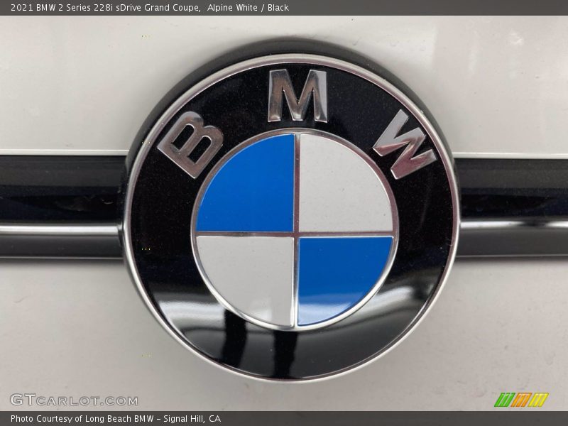 Alpine White / Black 2021 BMW 2 Series 228i sDrive Grand Coupe