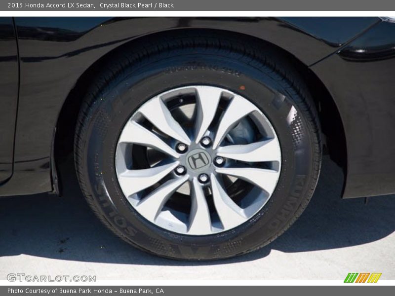 Crystal Black Pearl / Black 2015 Honda Accord LX Sedan