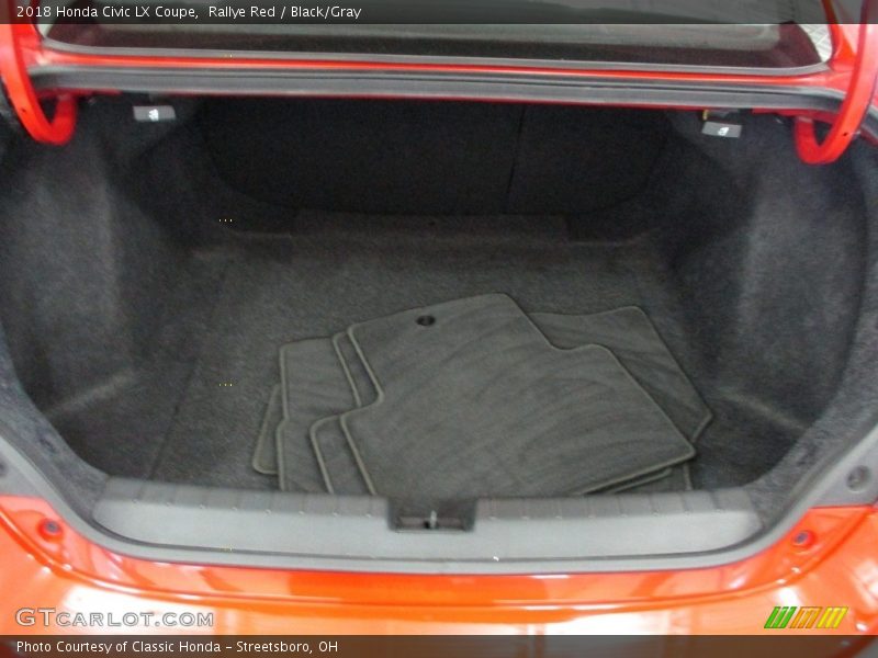 Rallye Red / Black/Gray 2018 Honda Civic LX Coupe
