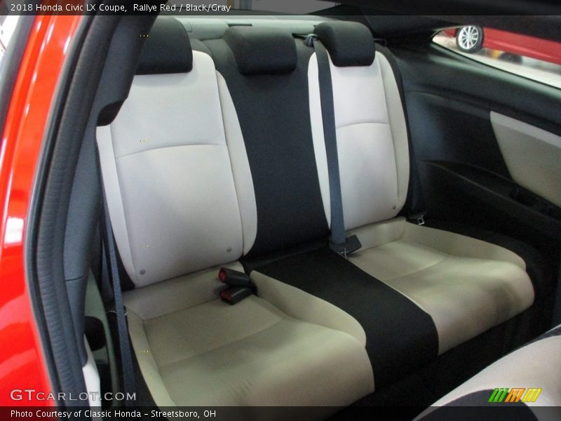 Rallye Red / Black/Gray 2018 Honda Civic LX Coupe