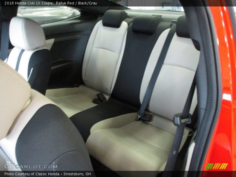 Rallye Red / Black/Gray 2018 Honda Civic LX Coupe