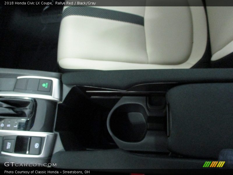Rallye Red / Black/Gray 2018 Honda Civic LX Coupe