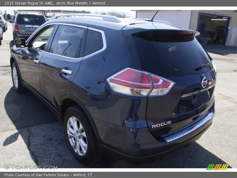 Arctic Blue Metallic / Almond 2015 Nissan Rogue SV AWD