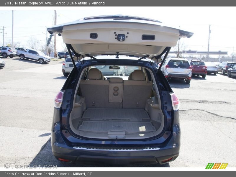 Arctic Blue Metallic / Almond 2015 Nissan Rogue SV AWD