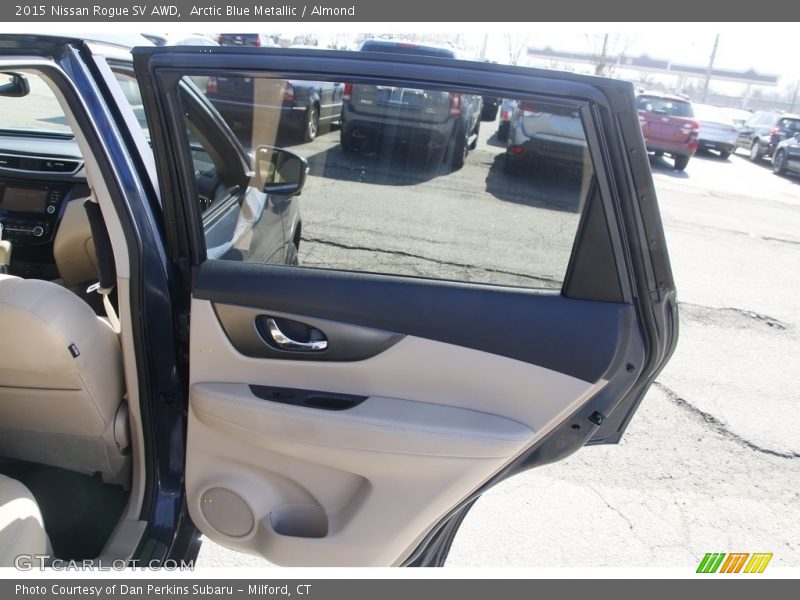 Arctic Blue Metallic / Almond 2015 Nissan Rogue SV AWD