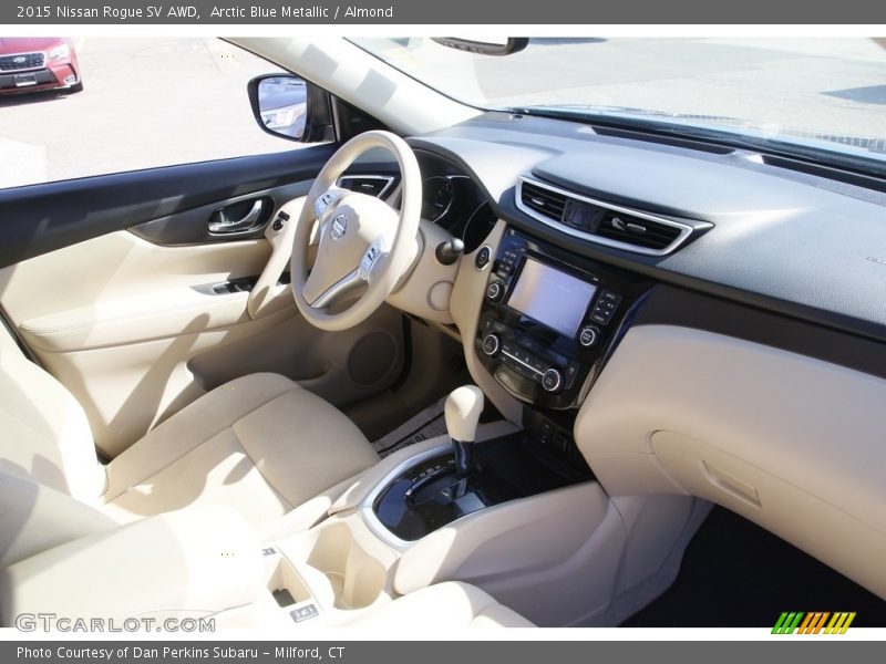 Arctic Blue Metallic / Almond 2015 Nissan Rogue SV AWD