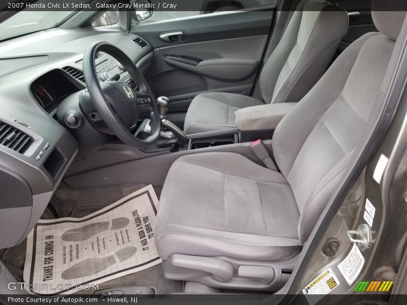 Galaxy Gray Metallic / Gray 2007 Honda Civic LX Sedan