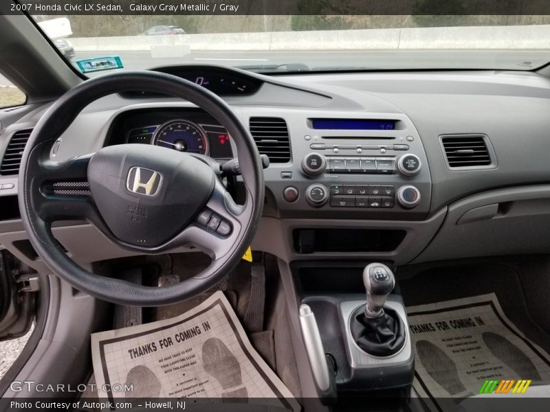 Galaxy Gray Metallic / Gray 2007 Honda Civic LX Sedan