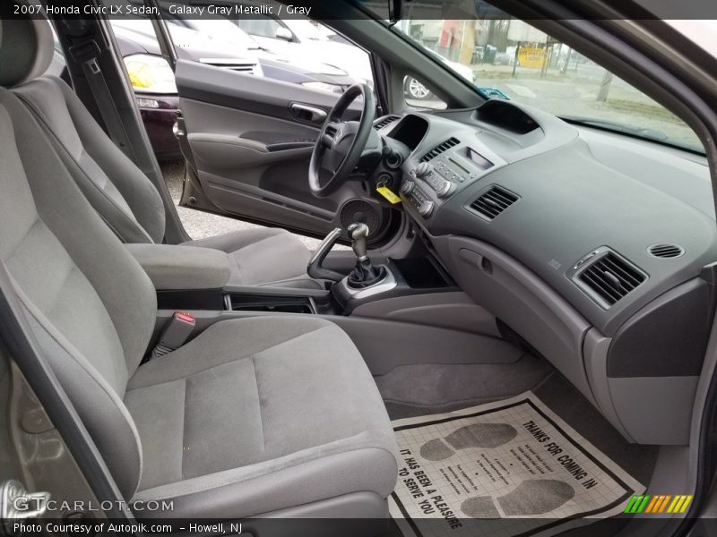 Galaxy Gray Metallic / Gray 2007 Honda Civic LX Sedan