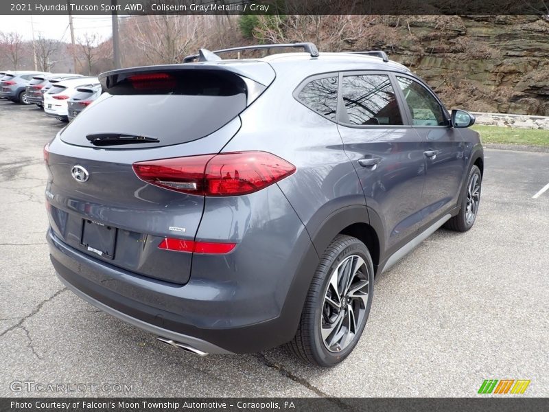 Coliseum Gray Metallic / Gray 2021 Hyundai Tucson Sport AWD