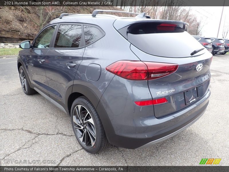 Coliseum Gray Metallic / Gray 2021 Hyundai Tucson Sport AWD