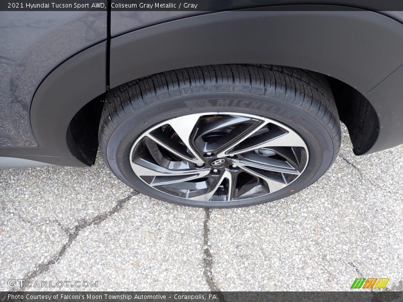 Coliseum Gray Metallic / Gray 2021 Hyundai Tucson Sport AWD
