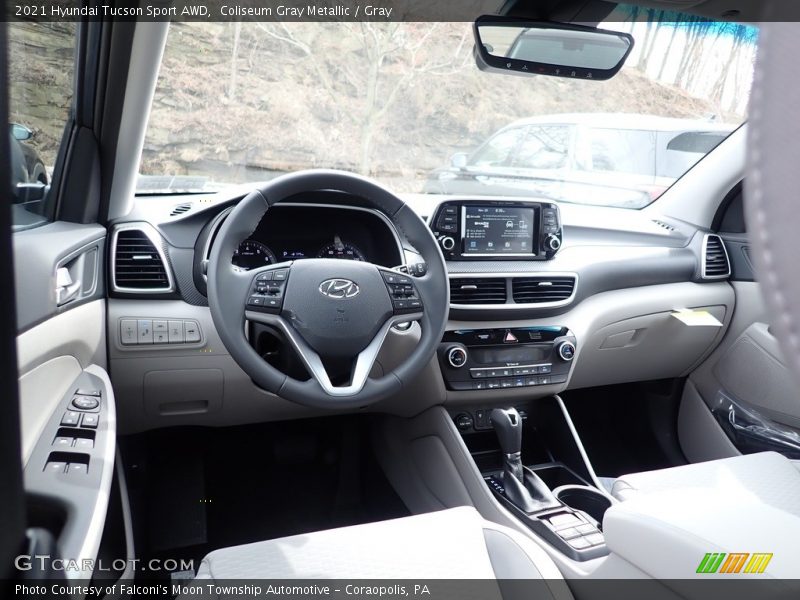Coliseum Gray Metallic / Gray 2021 Hyundai Tucson Sport AWD