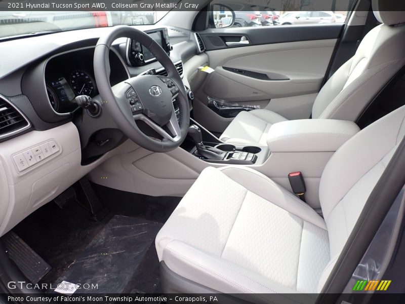 Coliseum Gray Metallic / Gray 2021 Hyundai Tucson Sport AWD