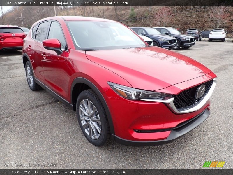 Soul Red Crystal Metallic / Black 2021 Mazda CX-5 Grand Touring AWD