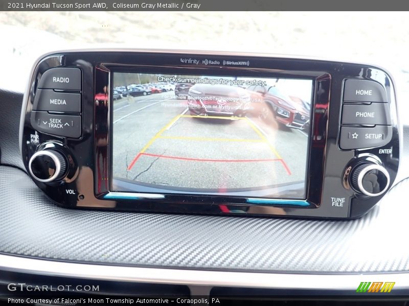 Coliseum Gray Metallic / Gray 2021 Hyundai Tucson Sport AWD
