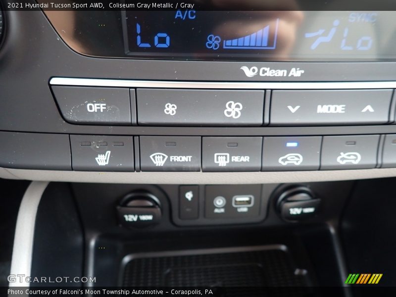 Coliseum Gray Metallic / Gray 2021 Hyundai Tucson Sport AWD