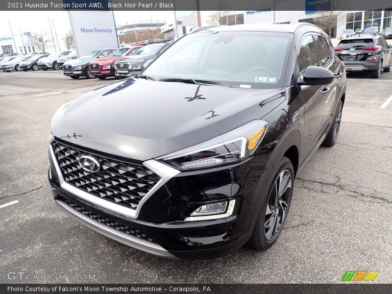 Black Noir Pearl / Black 2021 Hyundai Tucson Sport AWD