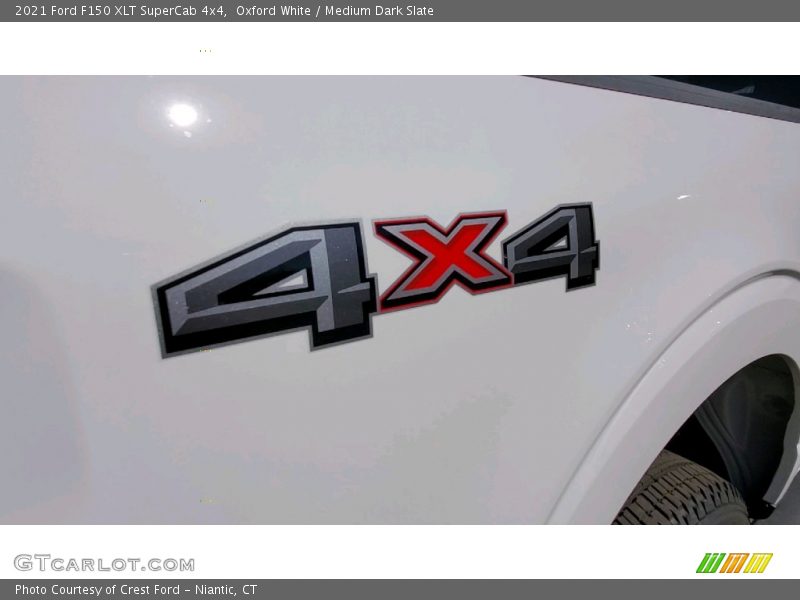 Oxford White / Medium Dark Slate 2021 Ford F150 XLT SuperCab 4x4