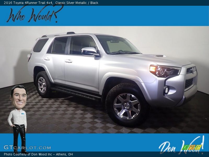 Classic Silver Metallic / Black 2016 Toyota 4Runner Trail 4x4