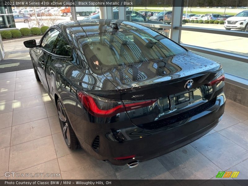 Black Sapphire Metallic / Black 2021 BMW 4 Series 430i xDrive Coupe