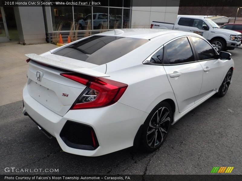 White Orchid Pearl / Black 2018 Honda Civic Si Sedan