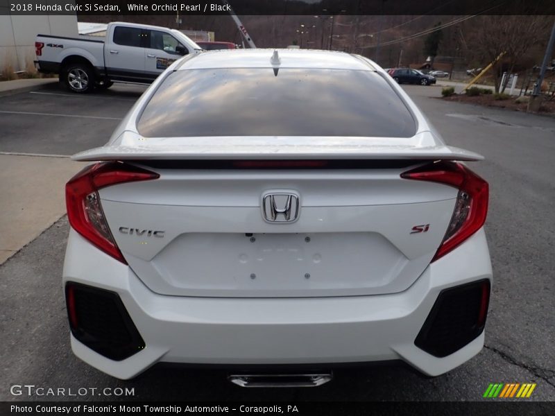 White Orchid Pearl / Black 2018 Honda Civic Si Sedan