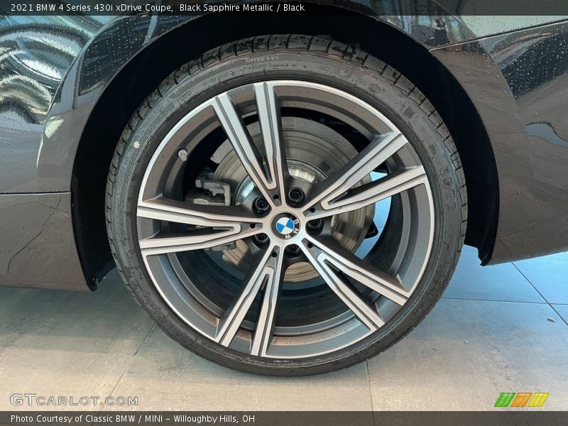 Black Sapphire Metallic / Black 2021 BMW 4 Series 430i xDrive Coupe