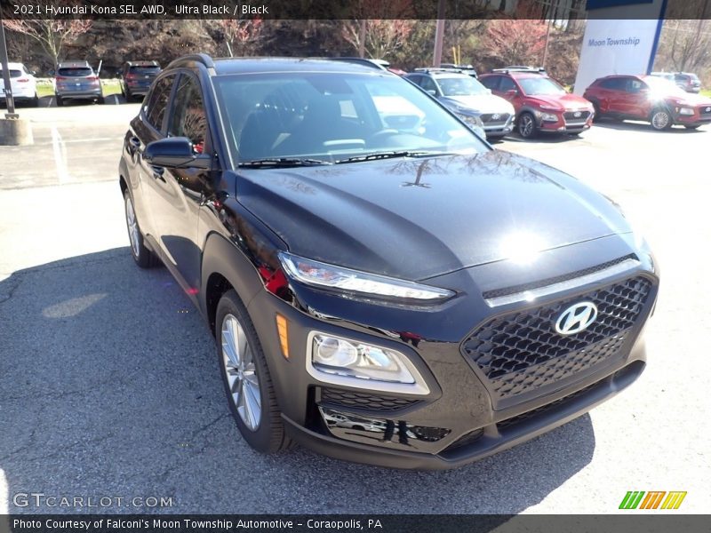 Ultra Black / Black 2021 Hyundai Kona SEL AWD