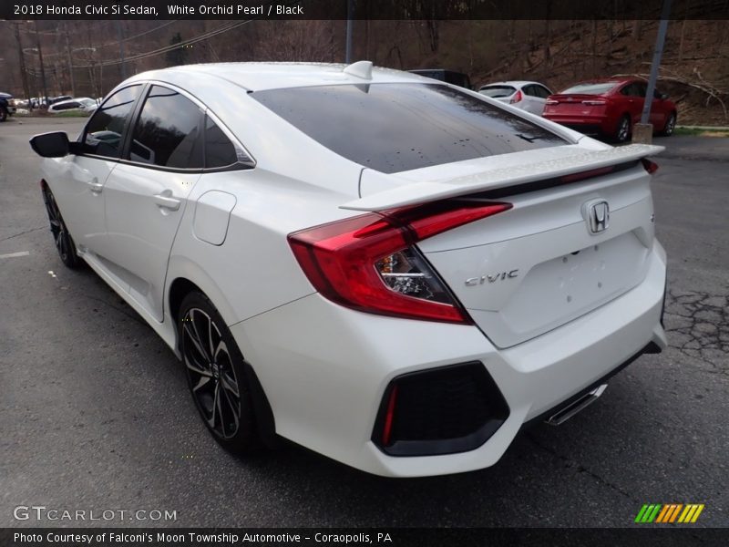 White Orchid Pearl / Black 2018 Honda Civic Si Sedan