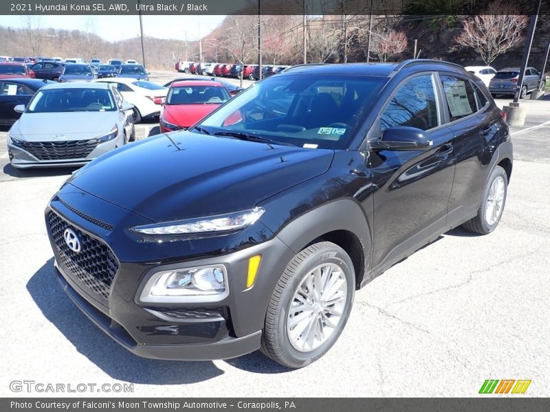 Ultra Black / Black 2021 Hyundai Kona SEL AWD