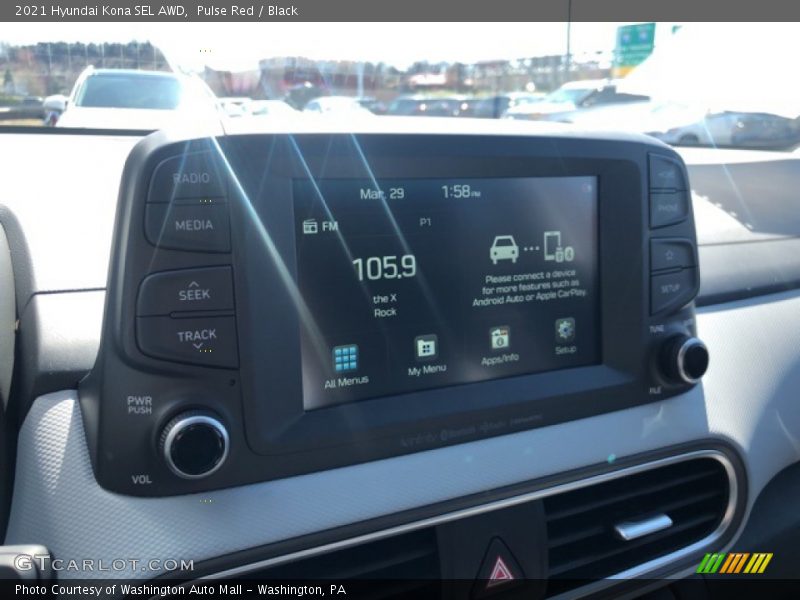 Pulse Red / Black 2021 Hyundai Kona SEL AWD