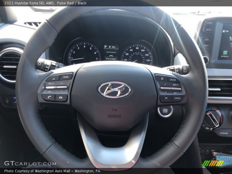Pulse Red / Black 2021 Hyundai Kona SEL AWD
