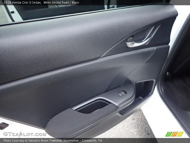 White Orchid Pearl / Black 2018 Honda Civic Si Sedan