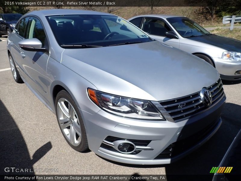 Reflex Silver Metallic / Black 2016 Volkswagen CC 2.0T R Line