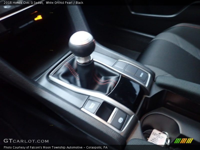 White Orchid Pearl / Black 2018 Honda Civic Si Sedan