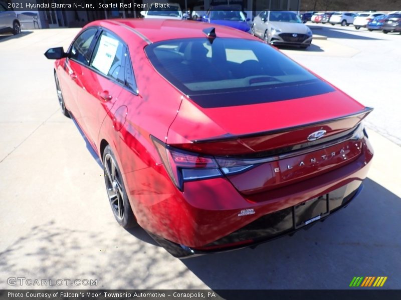 Scarlet Red Pearl / Black 2021 Hyundai Elantra N-Line