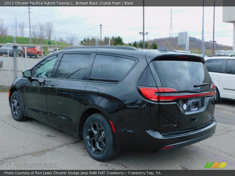 Brilliant Black Crystal Pearl / Black 2021 Chrysler Pacifica Hybrid Touring L