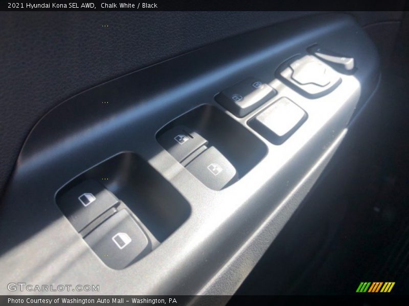 Chalk White / Black 2021 Hyundai Kona SEL AWD