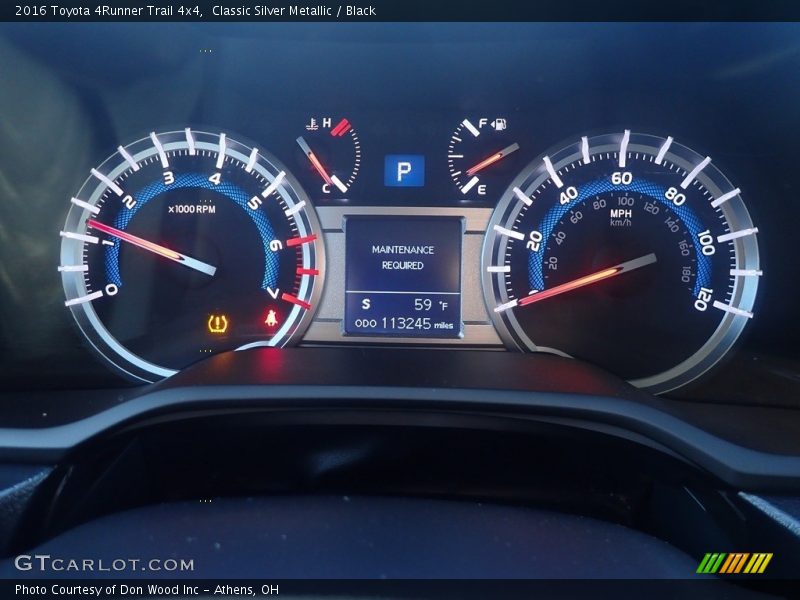 Classic Silver Metallic / Black 2016 Toyota 4Runner Trail 4x4