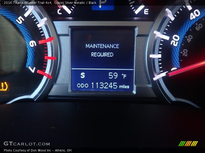 Classic Silver Metallic / Black 2016 Toyota 4Runner Trail 4x4