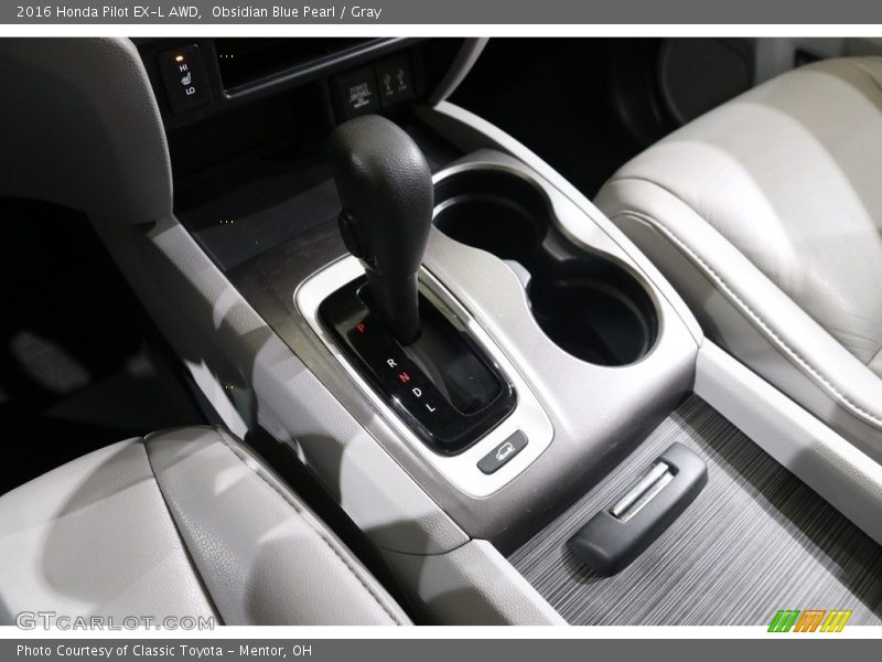 Obsidian Blue Pearl / Gray 2016 Honda Pilot EX-L AWD