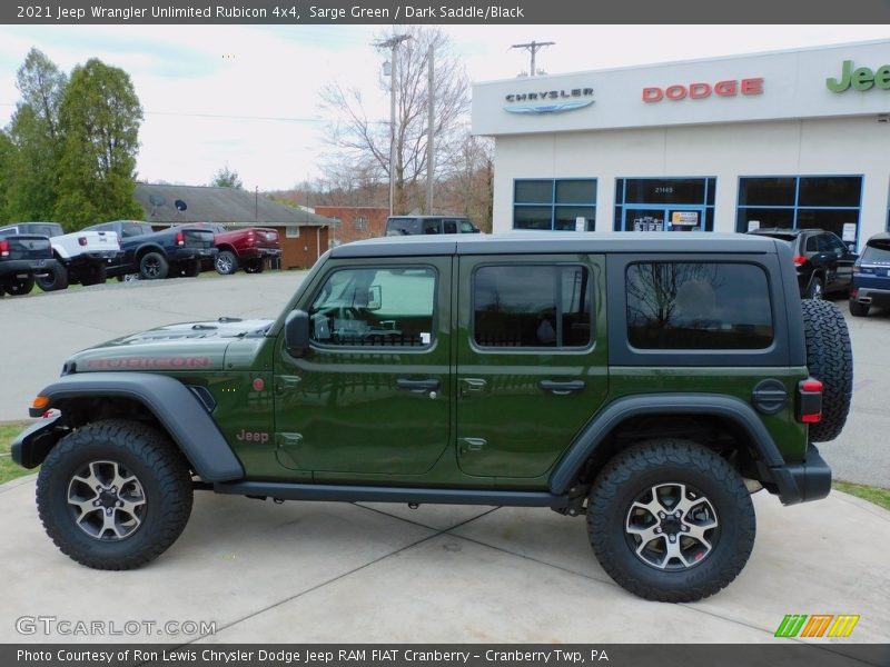Sarge Green / Dark Saddle/Black 2021 Jeep Wrangler Unlimited Rubicon 4x4
