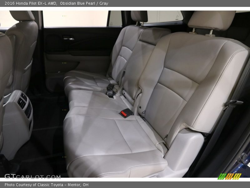 Obsidian Blue Pearl / Gray 2016 Honda Pilot EX-L AWD