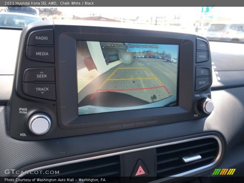Chalk White / Black 2021 Hyundai Kona SEL AWD