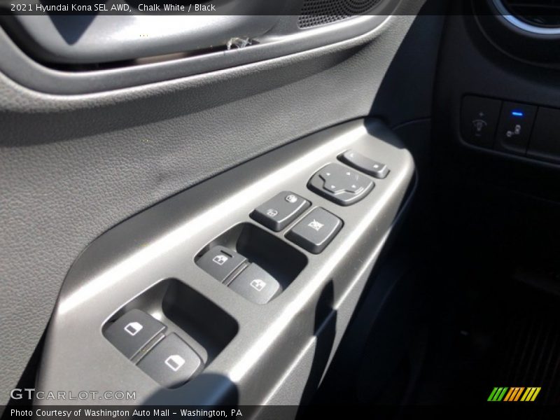 Chalk White / Black 2021 Hyundai Kona SEL AWD