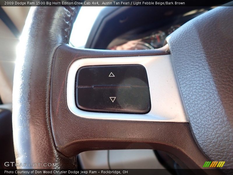 Austin Tan Pearl / Light Pebble Beige/Bark Brown 2009 Dodge Ram 1500 Big Horn Edition Crew Cab 4x4